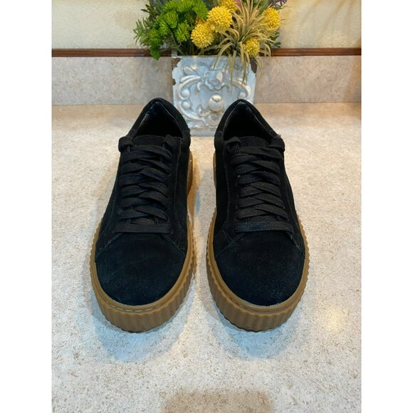 J/Slides Suede Platform Sneaker Black Size 7 - Picture 4 of 11